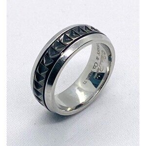 Tiffany & Co Paloma Picasso Steel Titanium Steel Band Ring Unisex Size 9.25